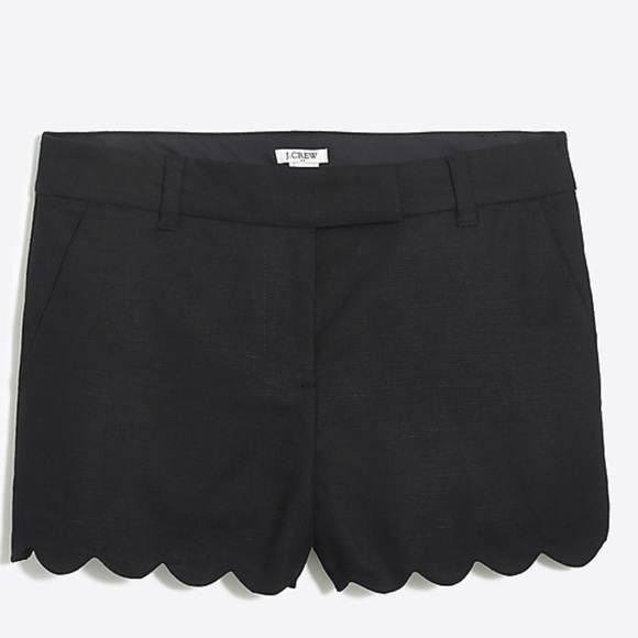J. Crew Pants - J Crew Brand Black Scallop Shorts